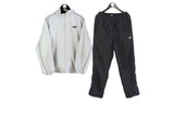 Vintage Puma Tracksuit Large black gray 90's sportswear retro style