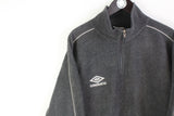 Vintage Umbro Fleece 1/4 Zip Large