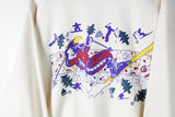 Vintage Ski Sweatshirt Large