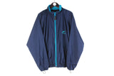 Vintage Helly Hansen Jacket Large navy blue full zip 90s retro sport style windbreaker
