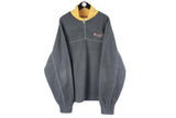 Vintage Seat Fleece 1/4 Zip XLarge auto sport rally team retro sweater 90s