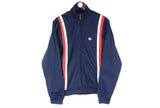 Vintage Nike Track Jacket Medium navy blue full zip 90s retro sport style windbreaker