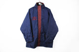 Vintage Umbro Jacket Large navy blue red big logo 90s sport style UK puffer
