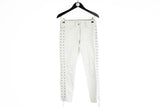 Isabel Marant x H&M Pants streetwear rare luxury brand leather white lace trousers