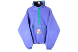 Vintage Anoralp Fleece XLarge purple ski sweater 90s retro sport style jumper