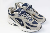 Vintage Nike Sneakers Women's US 6 gray blue 90's retro style trainers