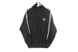 vintage ADIDAS ORIGINALS men's track jacket Size M/L authentic black white big logo retro rave hipster 90s suit streetwear clothing athletic