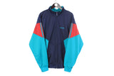 vintage ADIDAS ORIGINALS men's track jacket Size XL authentic green blue retro rave hipster 90s 80s unisex suit streetwear clothing athletic