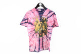 Vintage The Kelly Family Tie Dye T-Shirt Women's Small pop music pink purple 90's retro tee