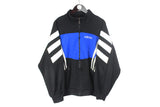 vintage ADIDAS ORIGINALS Track Jacket Size XL authentic full zip blue black rare retro hipster 90s 80s classic athletic coat sport nylon