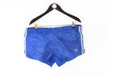 Vintage Adidas Shorts XLarge blue 90's made in West Germany polyester