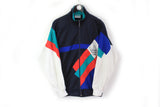 Vintage Adidas Track Jacket XLarge multicolor 90's windbreaker full zip big logo retro style