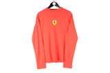 Ferrari Sweatshirt Medium authentic official red center logo Formula 1 F1 crewneck sport jumper authentic racing shirt