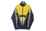 Umbro Jacket Large size men's oversize full zip sport style yellow black windbreaker classic full sleeve logo USA style authentic athletic 90's clothing 80's streetwear