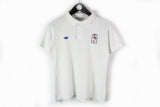 Vintage Adidas Polo T-Shirt Small white France olympic team tee