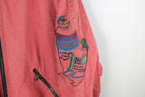 Vintage Iceberg Michelangelo Crimson Artist Bomber Jacket XLarge