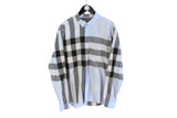 Burberry Brit Shirt XLarge / XXLarge blue plaid nova check authentic men's shirt