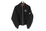 Vintage Lonsdale Bomber Jacket Medium black mod skinhead style full zip British hooligans coat