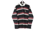 Vintage Guinness Rugby Shirt XLarge striped pattern collared polo t-shirt long sleeve 00s authentic stout beer