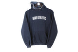 Vintage Nike Hoodie Women's Small navy blue big logo Athletic 90's sport style jumper