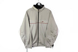 Vintage Reebok Track Jacket Small gray 90s