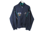 Vintage Sergio Tacchini Track Jacket Medium / Large blue full zip 90's British Columbia Canada sportswear street style full zip athletic cardigan