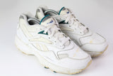 Vintage Reebok Sneakers US 8 1/2 90s leather retro style white men's shoes
