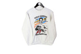 Vintage Mika Hakkinen Maailmanmestari McLaren F1 Sweatshirt Small white big logo formula 1 crewneck 90's 1998