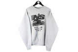 Norfolk Southern gray big logo 90s USA sweatshirt Rebel Rails sport crewneck jumper