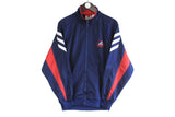 Vintage Adidas Track Jacket blue big logo 90s retro style classic athletic windbreaker