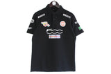 Martini Racing Fiat 500 Polo T-Shirt black pirelli big logo Italian auto sport