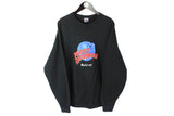 Vintage Planet Hollywood Beirut Sweatshirt XXLarge black 00s big logo retro style pullover