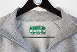 Vintage Diadora Sweatshirt 1/4 Zip XXLarge