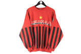Vintage AC Milan Sweatshirt Small / Medium big logo football big logo 90s retro Calcio Italy crewneck
