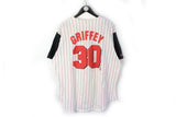 Vintage Cincinnati Reds Griffey 30 Majestic Jersey XLarge