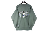 Vintage Chiemsee Sweatshirt Small green Surf Gear crewneck 90s retro sport style oversize jumper