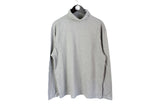 Vintage Kappa Turtleneck XLarge gray 90's sport style sweatshirt