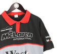 Vintage McLaren Mika Hakkinen Polo T-Shirt Large
