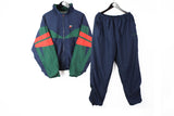 Vintage Fila Tracksuit XLarge athletic blue green classic sport oversize retro style athletic suit