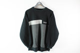 Vintage Reebok Sweatshirt Small classic 90s black gray retro style sport jumper