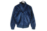Adidas By Stella McCartney Jacket Women's Medium size navy blue luxury sport wear authentic athletic style full zip designe