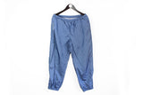 Vintage Sergio Tacchini Track Pants Medium blue 90's sport style athletic trousers
