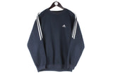 Vintage Adidas Sweatshirt Small crewneck black sport style 90s jumper