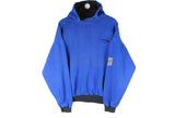 Vintage Reebok Hoodie Medium hooded jumper blue retro sport style 90s