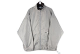 Vintage Reebok Track Jacket XXLarge gray big logo 90s retro sport style light wear windbreaker