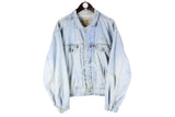 Vintage Diesel Denim Jacket Large light blue 90s retro heavy jeans coat USA style