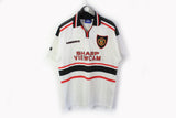 Vintage Manchester United 11 Giggs Umbro 1997-1999 T-Shirt Large Sharp Viewcam 90s football Jersey shirt white Away
