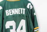 Vintage Green Bay Packers NFL Starter Bennett 34 Jersey XLarge