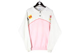 Vintage Olympic Games 1988 Seoul Sweatshirt Small white punk 80s retro collared jumper retro sport classic South Korea henley neck