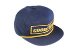 Vintage Good Year Cap blue big logo trucker hat 90's racing